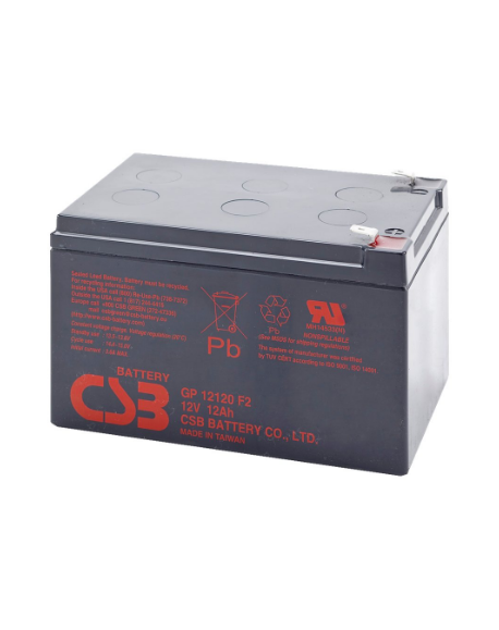 CSB Battery Battery 12V 12Ah F2 Pb | GP12120