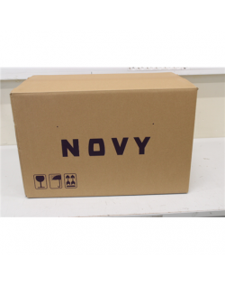 SALE OUT. | Novy | Hood | Crystal 26052 | Canopy | Energy efficiency class B | Width 60 cm | 600 m³/h | Push buttons | LED | Bla