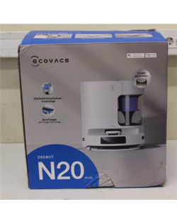 SALE OUT. Ecovacs DEEBOT N20 PLUS Vacuum cleaner, Robot, Wet&Dry, Operating time 300 min, Dust bin 0,4 L, 5200 mAh, White + Auto