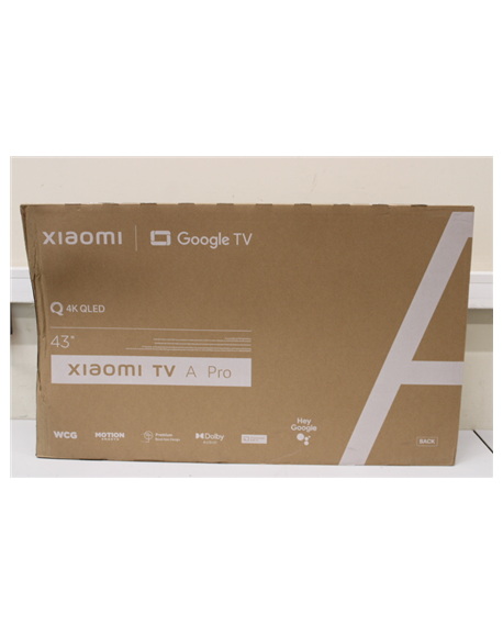 Xiaomi | QLED TV A Pro 2025 | 43'' | Smart TV | Google TV | 4K UHD | Black | DAMAGED PACKAGING