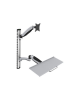 Digitus | Wall mount | Workstation | Adjustable Height, Tilt, Swivel | 27 " | Maximum weight (capacity) 6 kg | Silver