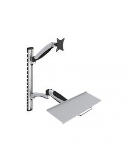 Digitus | Wall mount | Workstation | Adjustable Height, Tilt, Swivel | 27 " | Maximum weight (capacity) 6 kg | Silver