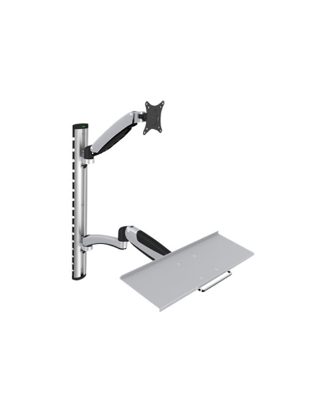 Digitus | Wall mount | Workstation | Adjustable Height, Tilt, Swivel | 27 " | Maximum weight (capacity) 6 kg | Silver