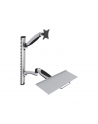 Digitus | Wall mount | Workstation | Adjustable Height, Tilt, Swivel | 27 " | Maximum weight (capacity) 6 kg | Silver