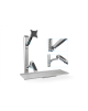 Digitus | Wall mount | Workstation | Adjustable Height, Tilt, Swivel | 27 " | Maximum weight (capacity) 6 kg | Silver