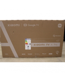 Xiaomi | QLED TV A Pro 2025 | 43'' | Smart TV | Google TV | 4K UHD | Black | DAMAGED PACKAGING AS DEMO