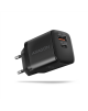 AXAGON Sil wallcharger 2x port (USB-A + USB-C), 30W | ACU-PQ30