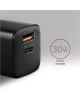AXAGON Sil wallcharger 2x port (USB-A + USB-C), 30W | ACU-PQ30