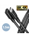 AXAGON Extension USB 20Gbps Cable | BUCM32-CF15AB | USB Type-C to USB Type-C
