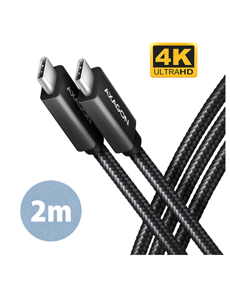 AXAGON Data and charging USB 2.0 cable | BUCM32-CM20AB | USB Type-C to USB Type-C