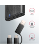 AXAGON External USB-C 3.2 Gen 2 metal box for M.2 NVMe & SATA SSD disks