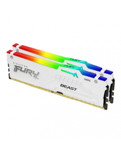 Kingston KF568C34BWEAK2-32 32GB 6800MT/s DDR5 CL34 DIMM (Kit of 2) FURY Beast White RGB EXPO | Kingston