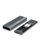 Digitus USB M.2 hard disk enclosure, SSD, external, NVMe + SATA, 10Gbps (NVMe) 6 Gbps (SATA), USB3.1 Gen2