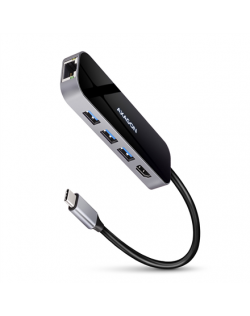 AXAGON SuperSpeed USB-C COMBO 6in1 Hub | HMC-6GL