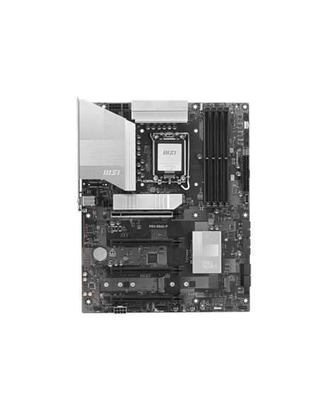 MSI PRO B860-P | Processor family Intel | Processor socket LGA1851 | DDR5 | Supported hard disk drive interfaces SATA, M.2 | Num
