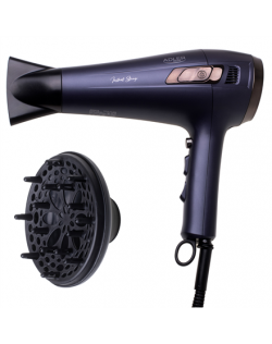 Adler Hair dryer with retractable power cord | AD 2273 | 2000 W | Number of temperature settings 3 | Diffuser nozzle | Dark Viol