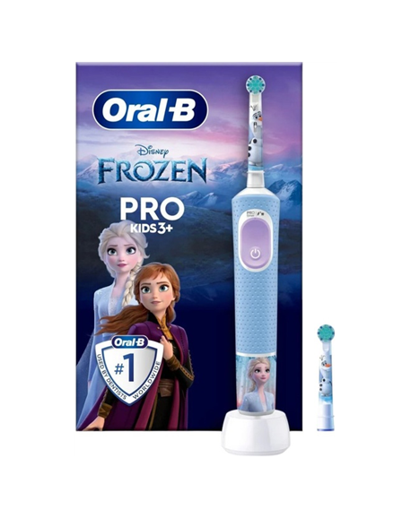 Oral-B Electric Toothbrush | Vitality Pro Frozen | Rechargeable | For children | Number of brush heads included 1 | Number of te