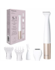Panasonic 5-in-1 Body and Bikini Trimmer Kit | ES-WM31 | Cordless | Wet & Dry | White/Gold Rose