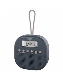 Adler | Waterproof universal radio | AD 1912 | Alarm function | Black