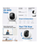 TP-LINK Pan/Tilt Wi-Fi Camera | Tapo C220 | PTZ | 4 MP | 4mm/F2.0 | H.264 | Micro SD, Max. 512GB