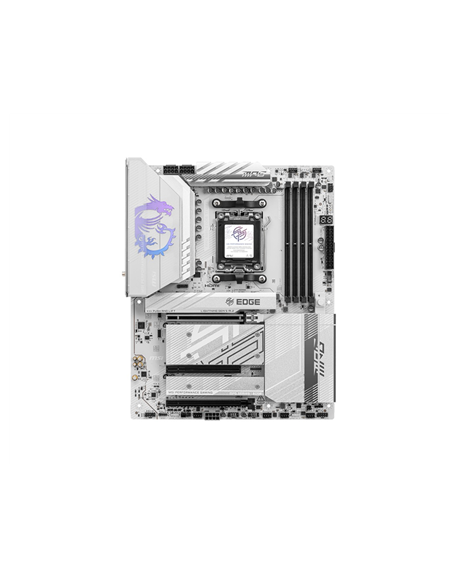 MSI MPG B850 EDGE TI WIFI | Processor family AMD | Processor socket AM5 | DDR5 | Supported hard disk drive interfaces SATA, M.2 