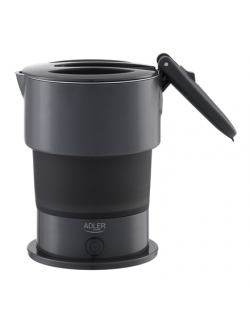 Adler Silicon Travel Kettle | AD 1377 | Travel Kettle | 600 W | 0.6 L | Silicon | Grey