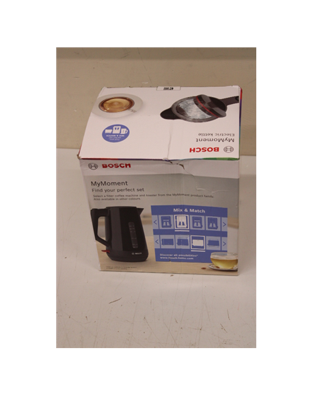 SALE OUT. Bosch TWK1M123 Kettle, 1.7 L, 2400 W, Black | Bosch | Kettle | TWK1M123 | Electric | 2400 W | 1.7 L | Plastic | 360° r