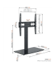Vogels | Desk Mount | MS3085-A1 Table-Top Stand Medium | Full motion | 32-65 " | Black