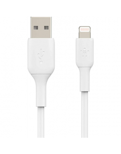 Belkin Lightning to USB-A Cable 2m BOOST CHARGE Polyvinyl Chloride, White