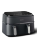 Philips Dual Basket Airfryer | NA351/00 3000 Series | Power 2750 W | Capacity 9 L | Rapid Air technology | Black