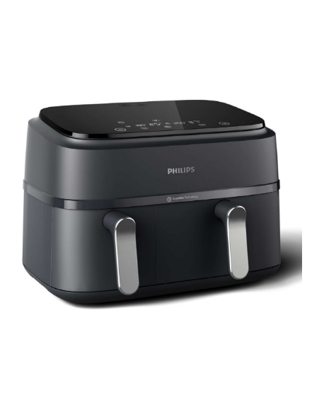 Philips Dual Basket Airfryer | NA351/00 3000 Series | Power 2750 W | Capacity 9 L | Rapid Air technology | Black