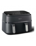 Philips Dual Basket Airfryer | NA351/00 3000 Series | Power 2750 W | Capacity 9 L | Rapid Air technology | Black