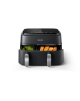 Philips Dual Basket Airfryer | NA351/00 3000 Series | Power 2750 W | Capacity 9 L | Rapid Air technology | Black