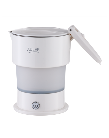 Adler Silicon Travel Kettle | AD 1377 | Travel Kettle | 600 W | 0.6 L | Silicon | White