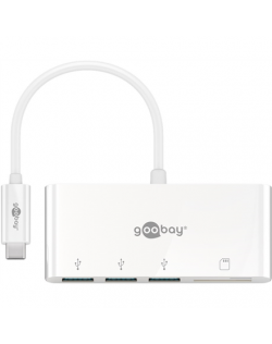 Goobay USB-C Multiport Adapter to 3x USB-A, Cardreader | 62097