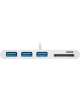 Goobay USB-C Multiport Adapter to 3x USB-A, Cardreader | 62097