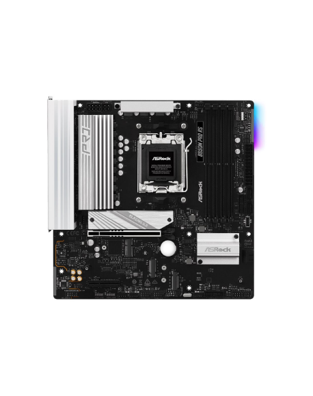 ASRock B850M PRO RS | Processor family AMD | Processor socket AM5 | DDR5 | Supported hard disk drive interfaces SATA, M.2 | Numb