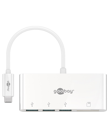 Goobay USB-C Multiport Adapter to 3x USB-A, Cardreader | 40759