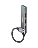 Goobay Slim 4-Port USB Hub, USB-A to USB-C/USB-A, 5 Gbit/s | 74458