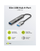 Goobay Slim 4-Port USB Hub, USB-A to USB-C/USB-A, 5 Gbit/s | 74458