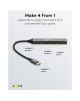 Goobay Slim 4-Port USB Hub, USB-C to USB-C/USB-A, 5 Gbit/s | 74459