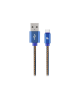 Cablexpert CC-USB2J-AMCM-1M-BL Premium jeans (denim) Type-C USB cable with metal connectors, 1 m, blue | Cablexpert