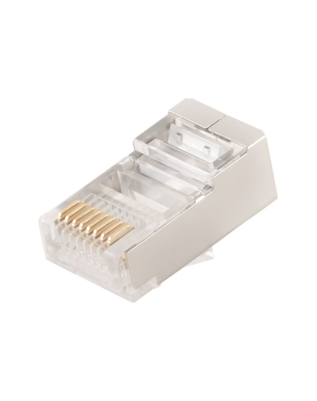 Cablexpert PLUG6SP/10 Shielded modular CAT6 plug 30u" gold plated, 10 pcs per bag | Cablexpert
