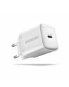 AXAGON Wallcharger 1x port USB-C, PD3.0 / PPS /QC4+/AFC/FCP/Apple, 20W | ACU-PD20W