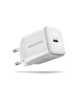 AXAGON Sil wallcharger 1x port USB-C, PD3.0 /PPS/QC4+/SFC/AFC/Apple, 30w | ACU-PD30W