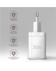 AXAGON Sil wallcharger 1x port USB-C, PD3.0 /PPS/QC4+/SFC/AFC/Apple, 30w | ACU-PD30W
