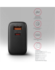 AXAGON GaN wallcharger 2x port (USB-A + USB-C), PD3.0/PPS/QC4+/SFC2.0/AFC/SCP/FCP/Apple, 45W | ACU-PQ45
