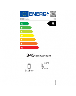 Caso | Barbecue Cooler | S-L | Energy efficiency class A | Free standing | Stainless steel