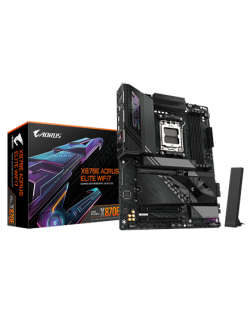 Gigabyte X870E A ELITE WIFI7 | Processor family AMD | Processor socket AM5 | DDR5 | Supported hard disk drive interfaces SATA, M