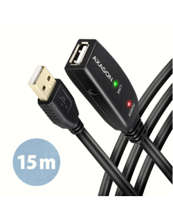 AXAGON USB repeater cable, 15 m | ADR-215 | USB Type A - USB Type A